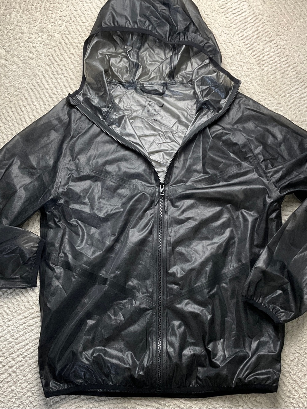Imperial Motion Black Lightweight Hooded Shell Jacket